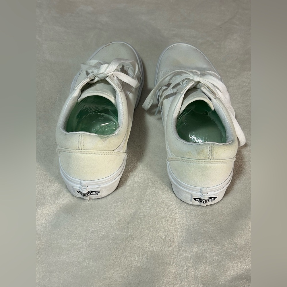 Vans white skate shoes women's 8.5 Men's 7 lace summer casual - Picture 5 of 7